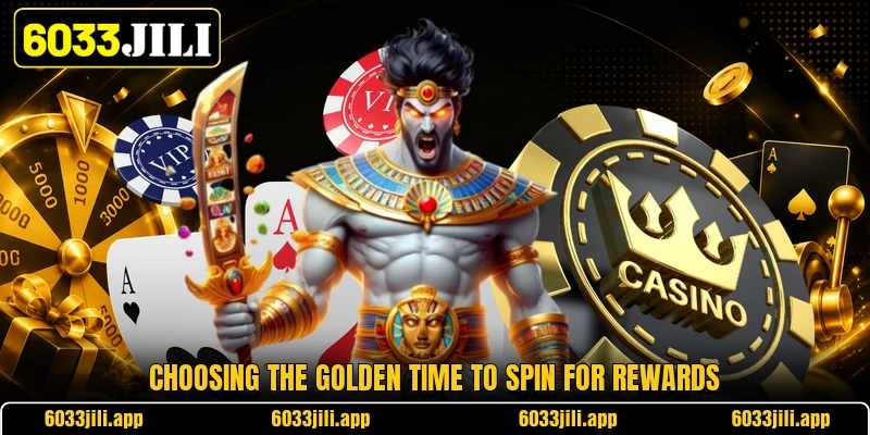 Choosing the golden time to spin for rewards