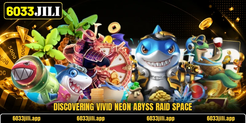 Discovering vivid neon abyss raid space