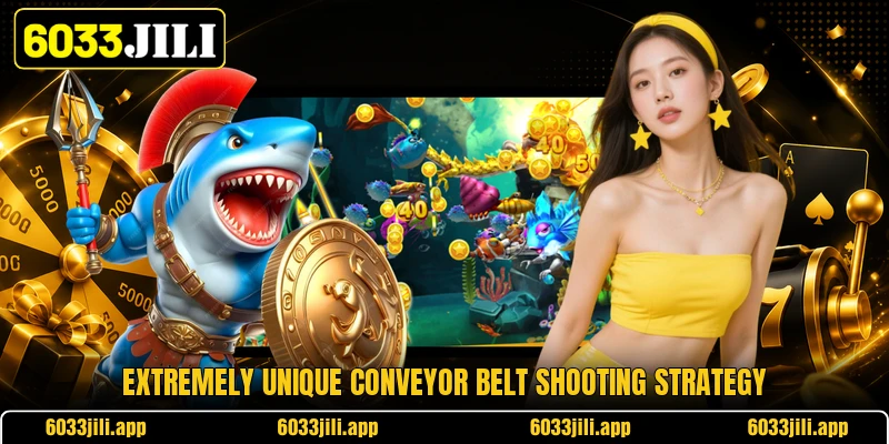 Extremely unique conveyor belt shooting strategy