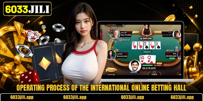 Operating process of the international online betting hall