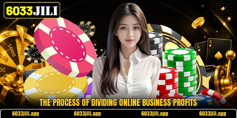The process of dividing online business profits